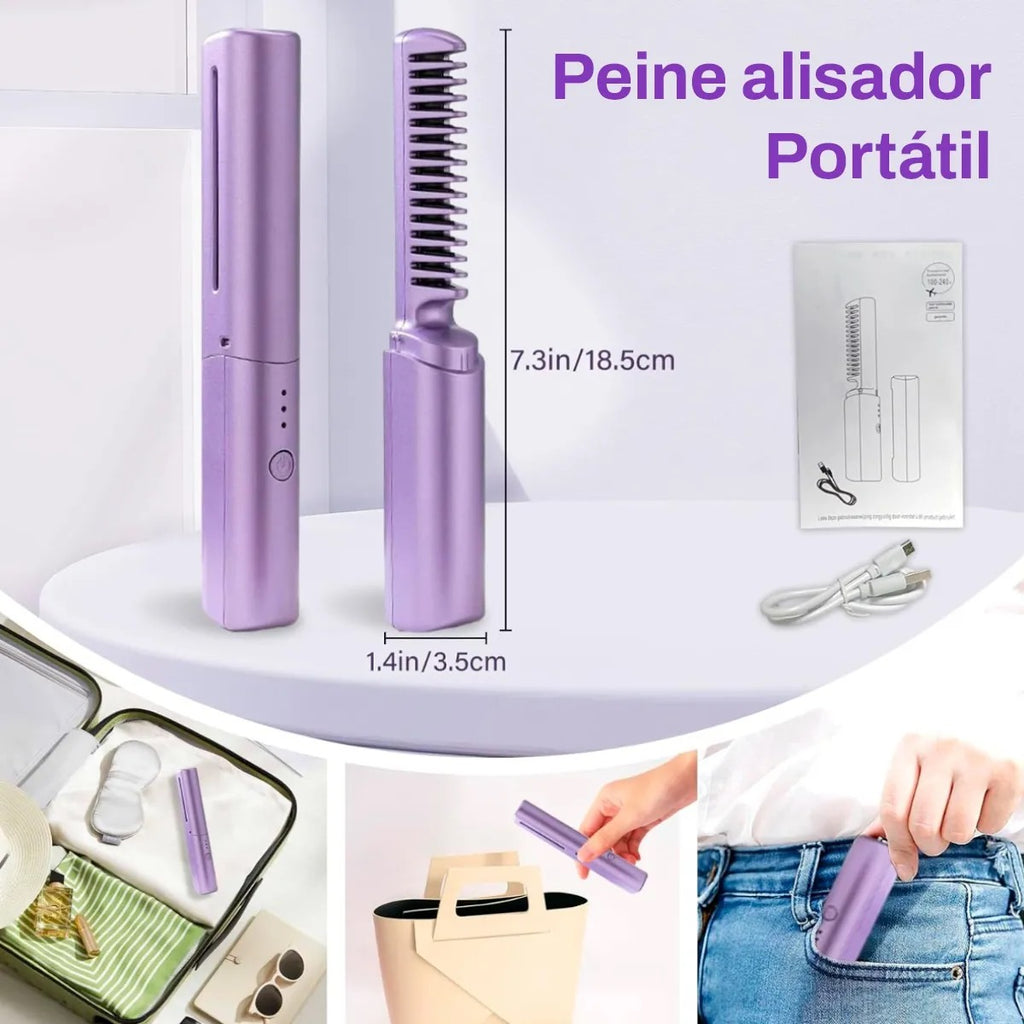 Peine alisador 2 en 1